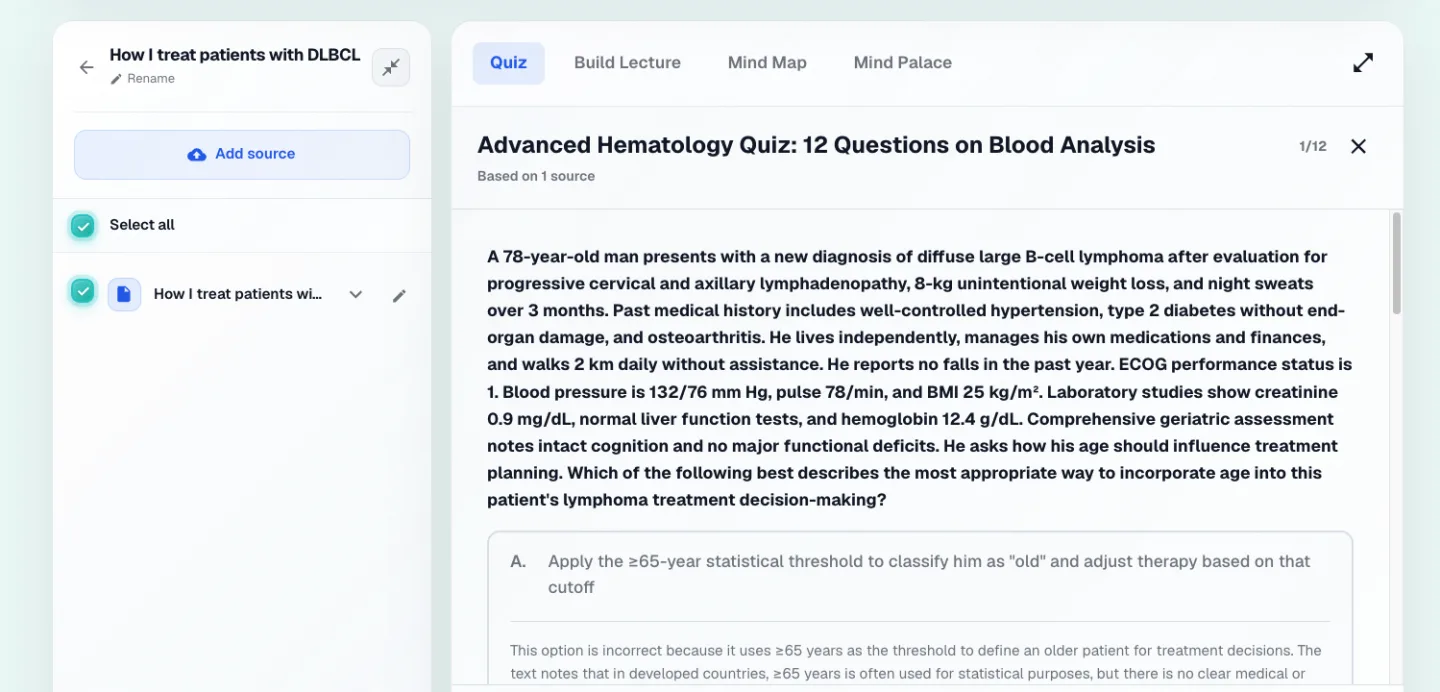 Make a quiz out of anything you upload